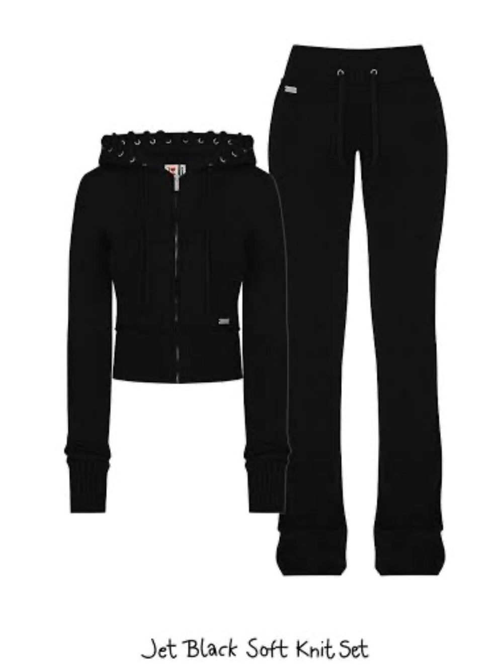 Black Hidden Cult Soft Knit SET